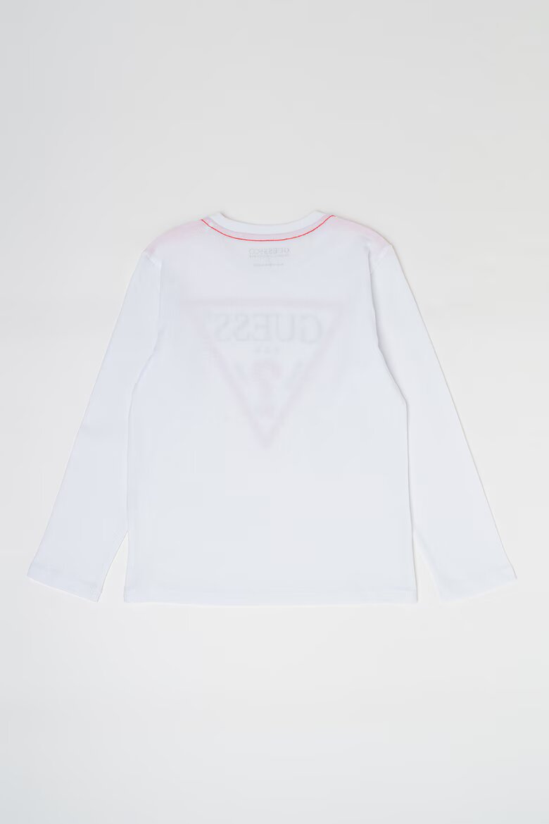 GUESS KIDS Блуза от органичен памук с лого Бял