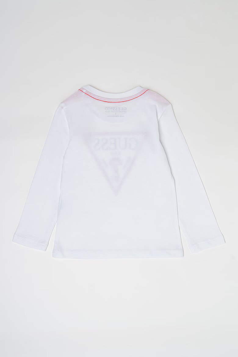 GUESS KIDS Блуза от органичен памук с лого Бял