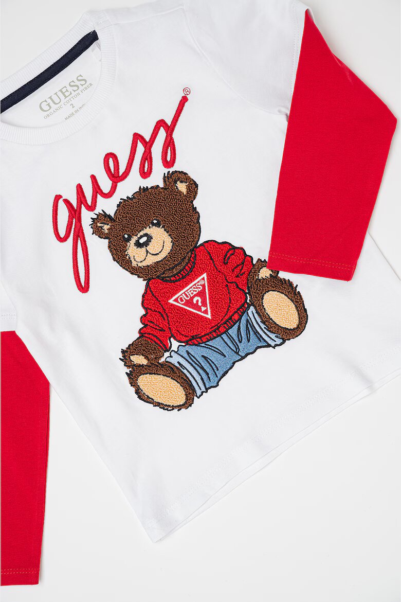 GUESS KIDS Блуза с дизайн 2в1 Червен/Бял