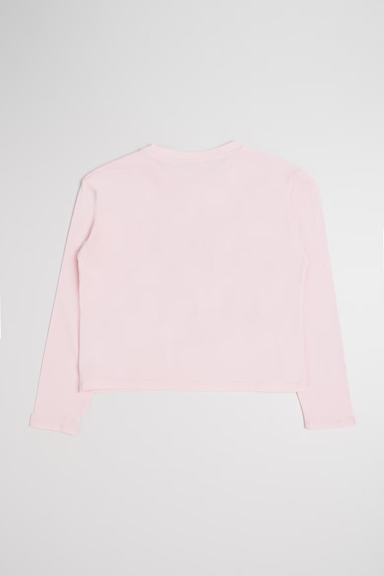 GUESS KIDS Блуза с лого и флорална шарка Светлорозов
