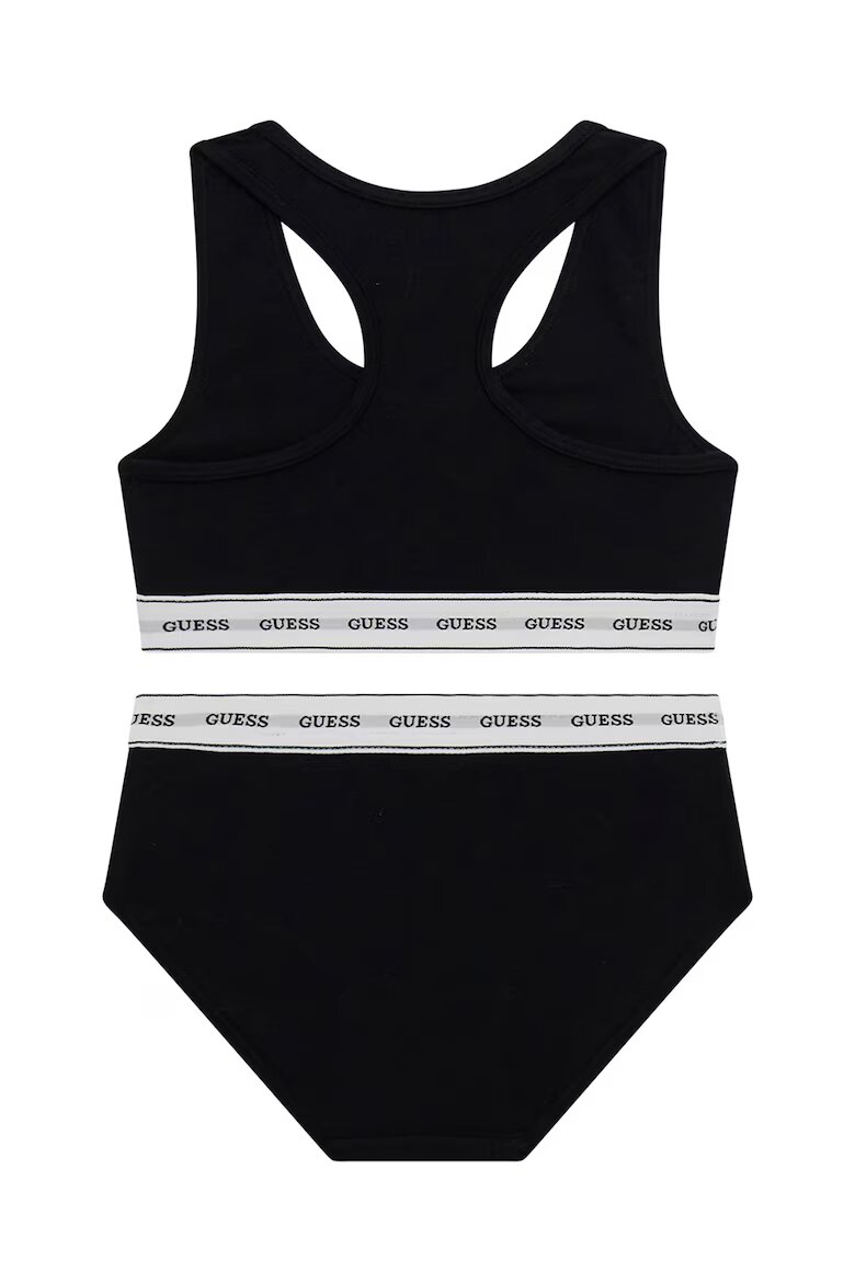 GUESS KIDS Бюстие с модал и бикини Черен