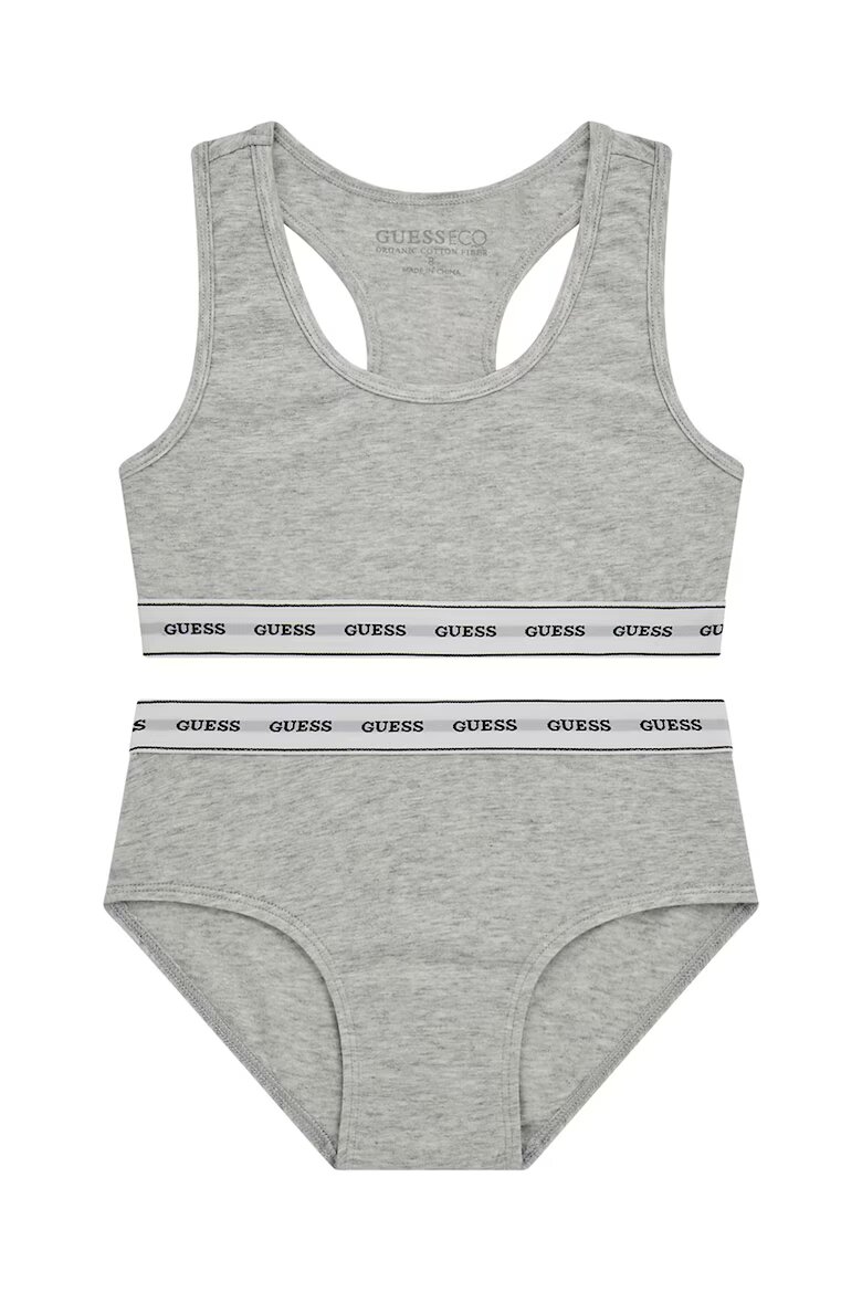GUESS KIDS Бюстие с модал и бикини Светло сив
