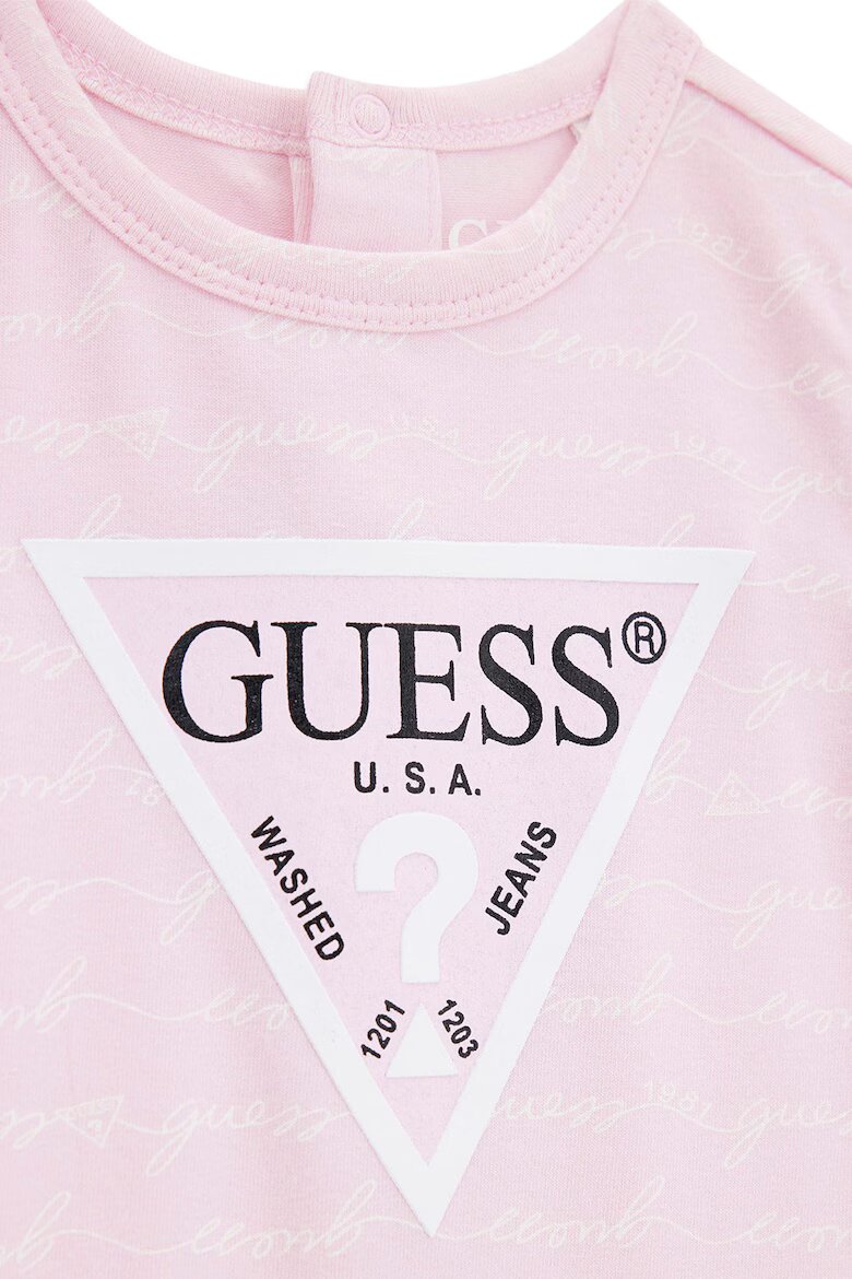 GUESS KIDS Къс гащеризон с лого Светлорозов