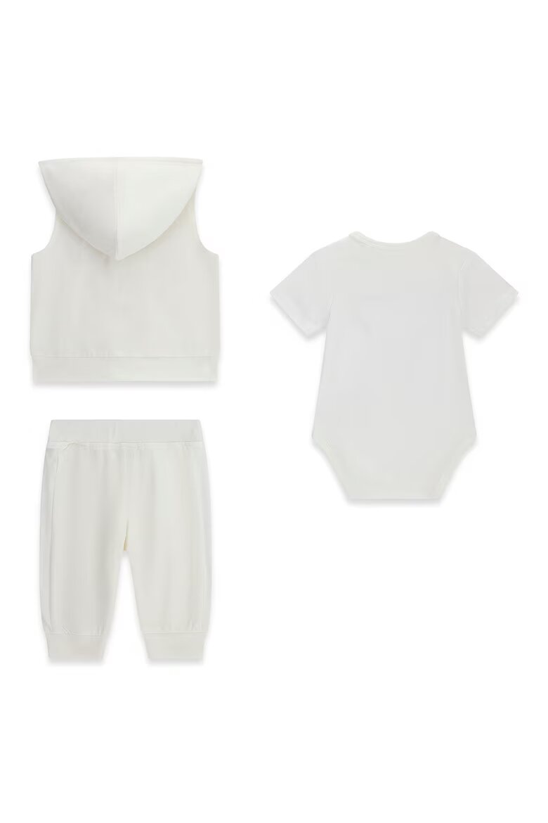 GUESS KIDS Комплект с памук - 3 части Слонова кост