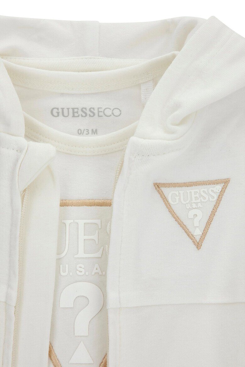 GUESS KIDS Комплект с памук - 3 части Слонова кост