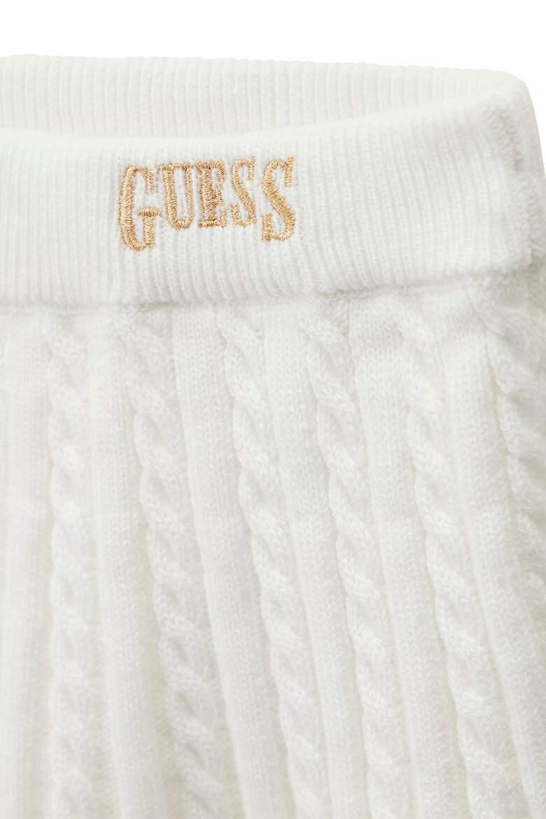 GUESS KIDS Плетени тениска и пола - 2 части Бял