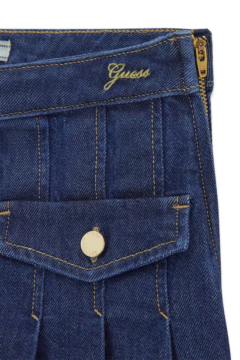 GUESS KIDS Плисирана пола от деним Тъмносин
