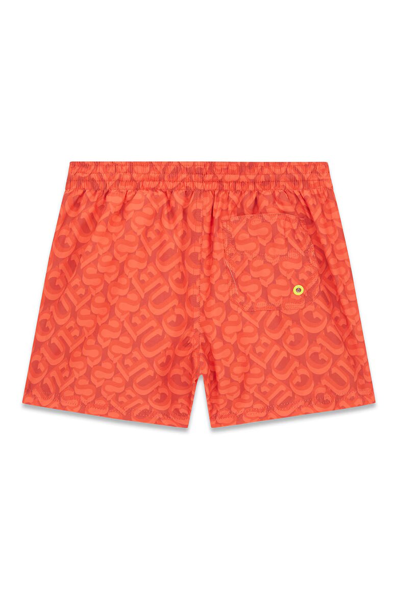 GUESS KIDS Плувни шорти с връзка и лого Корал