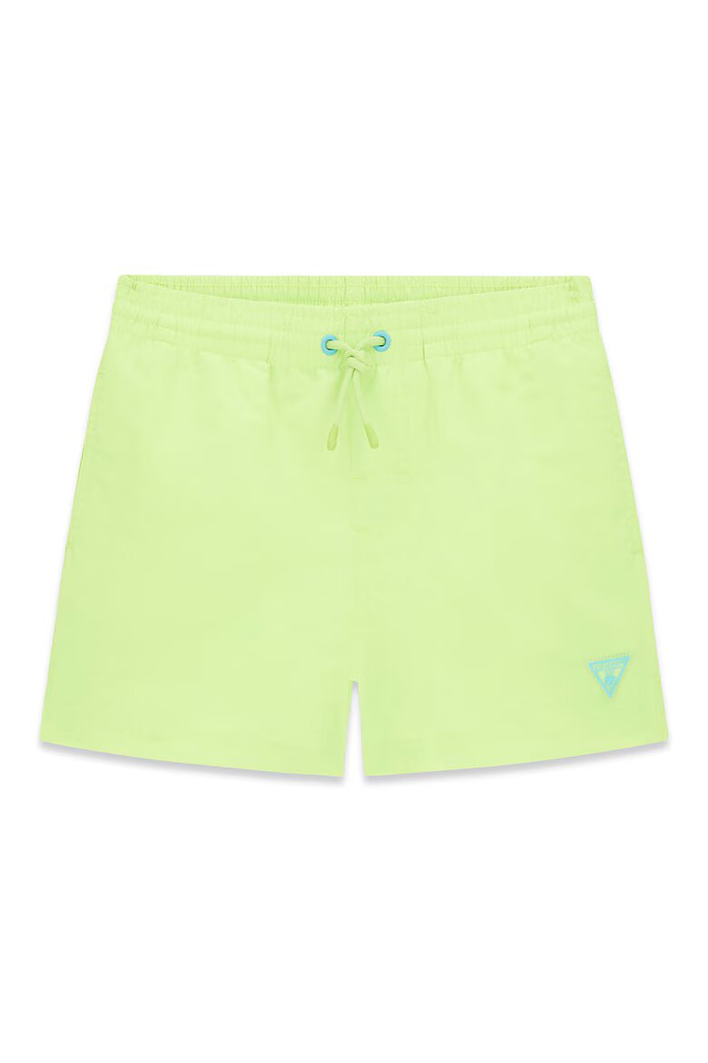 GUESS KIDS Плувни шорти с връзка и лого Лайм зелено