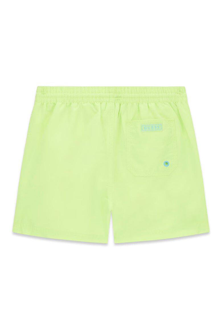 GUESS KIDS Плувни шорти с връзка и лого Лайм зелено