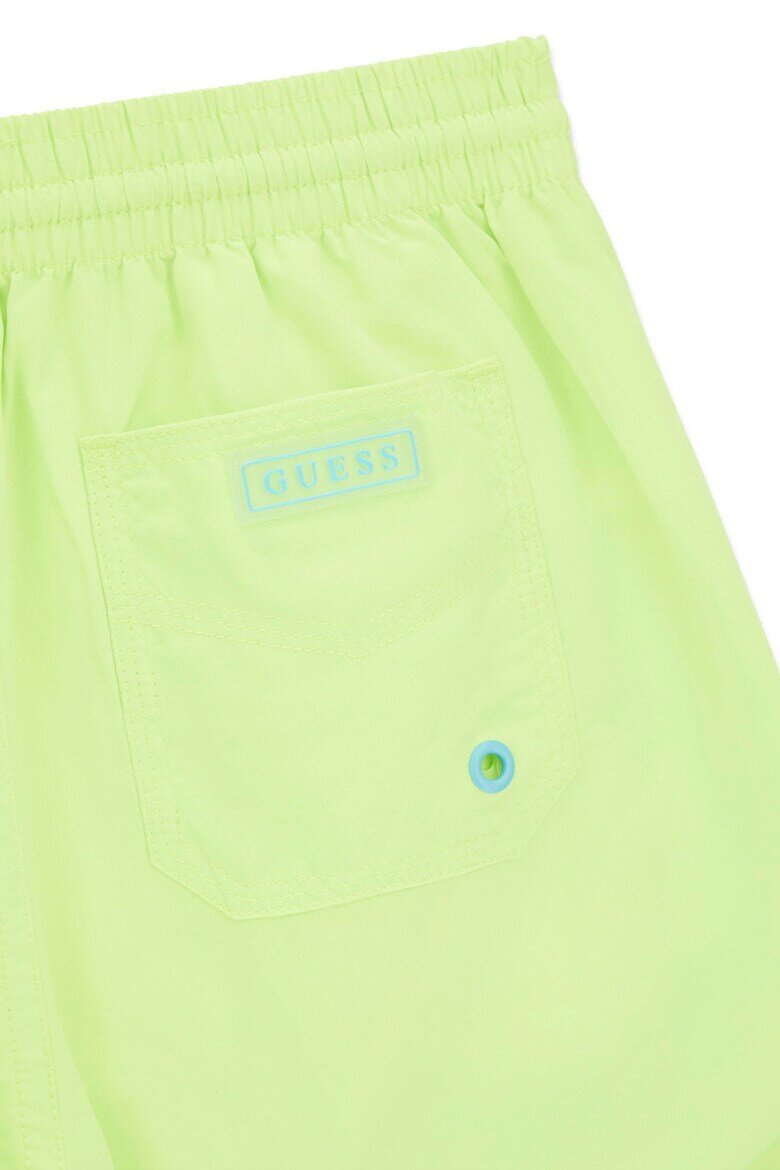GUESS KIDS Плувни шорти с връзка и лого Лайм зелено