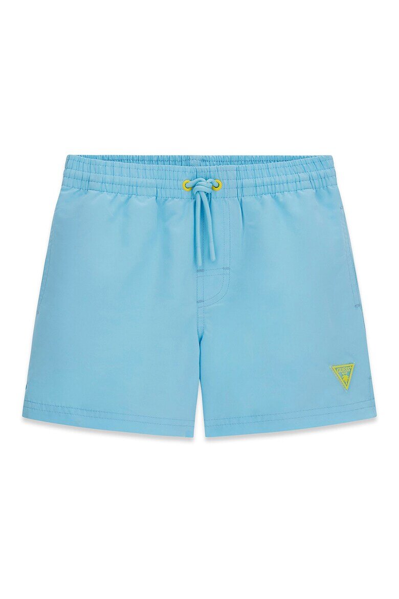 GUESS KIDS Плувни шорти с връзка и лого Пастелносин