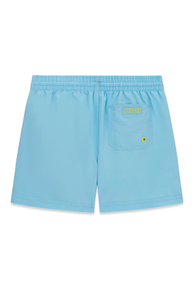 GUESS KIDS Плувни шорти с връзка и лого Пастелносин