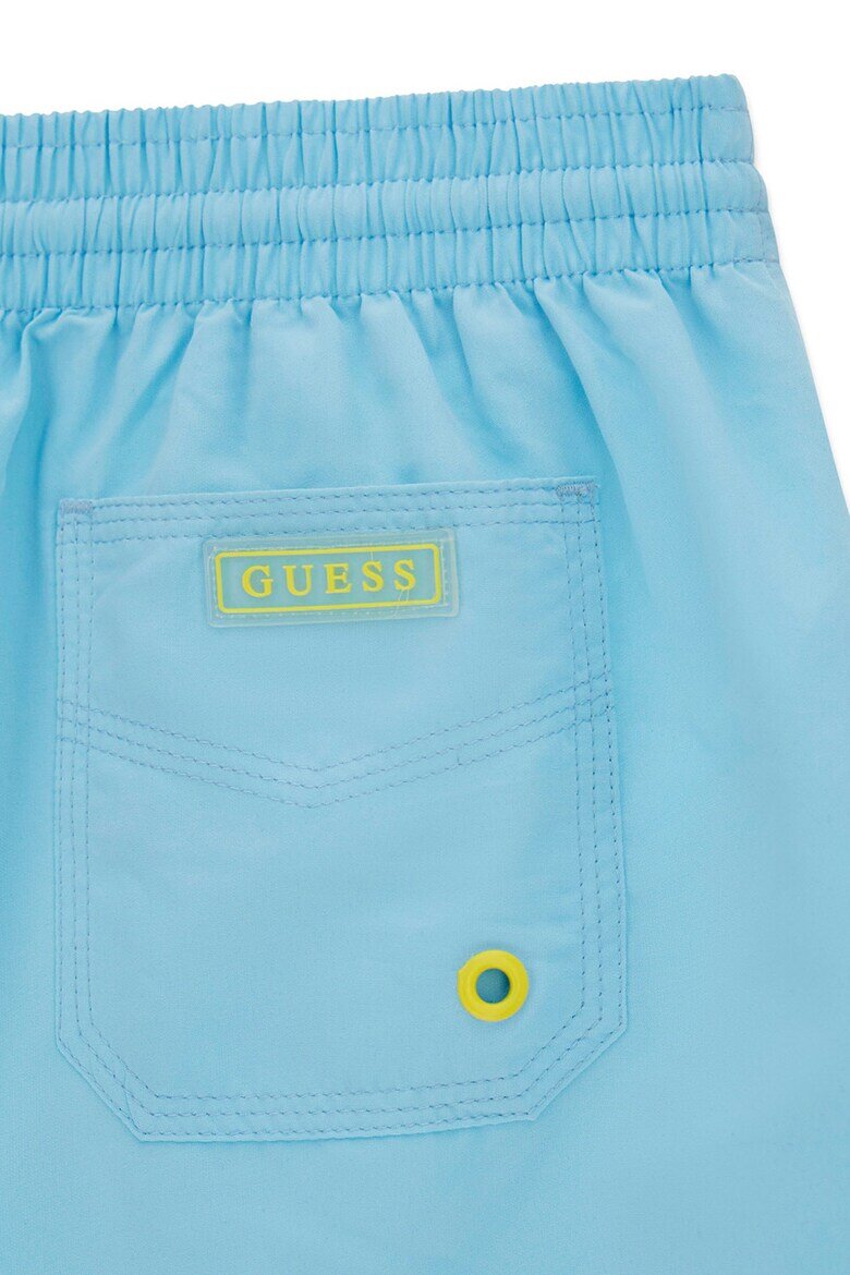 GUESS KIDS Плувни шорти с връзка и лого Пастелносин
