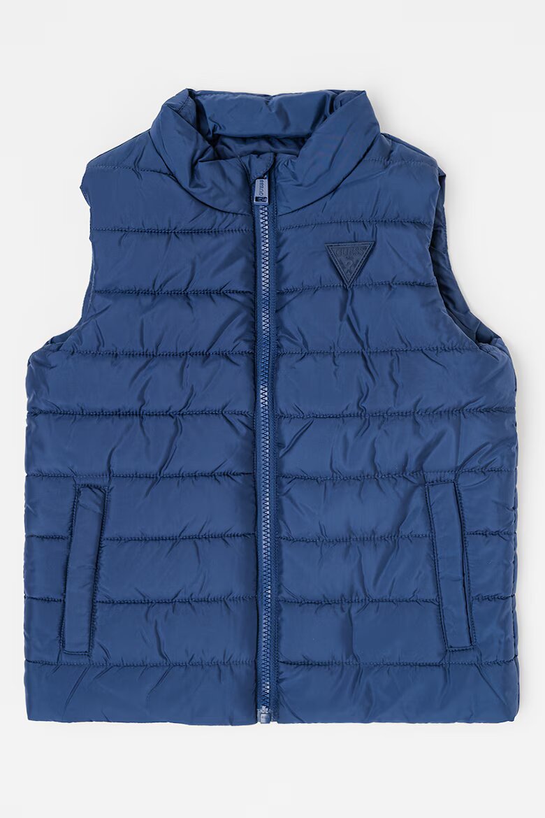 GUESS KIDS Подплатен елек с цип Тъмносин