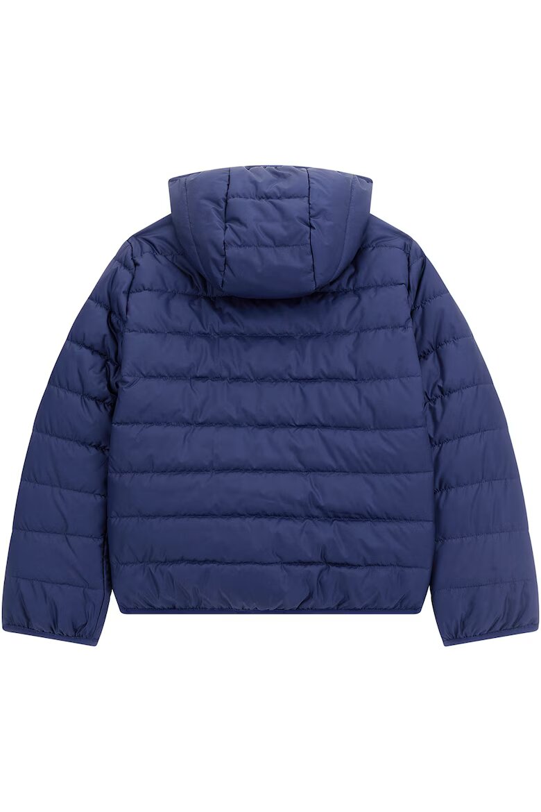 GUESS KIDS Подплатено зимно яке с качулка Тъмносин
