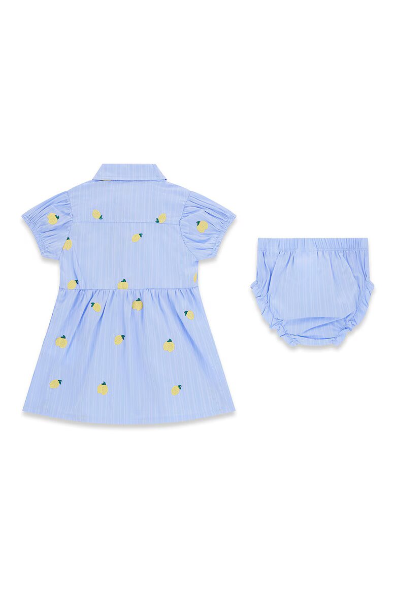 GUESS KIDS Разкроена рокля с гащички Пастелносин