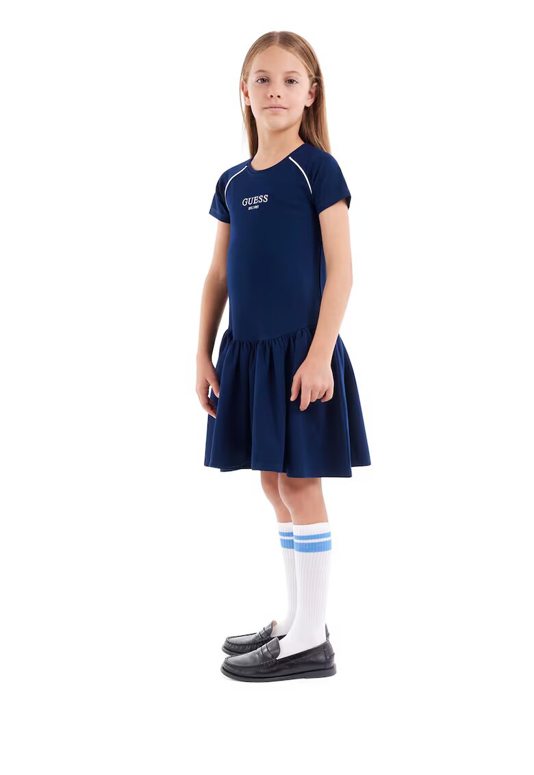 GUESS KIDS Разкроена рокля с лого