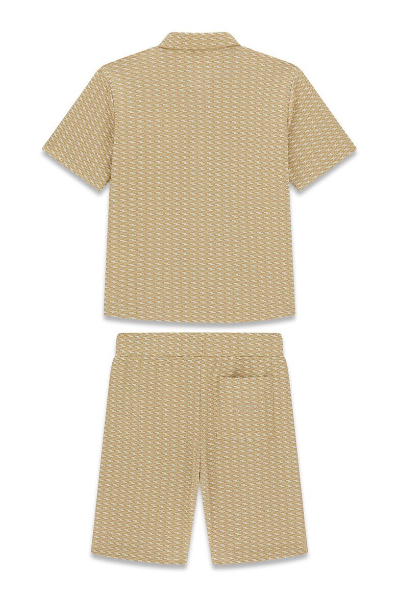 GUESS KIDS Риза и шорти с памук - 2 части Бежов