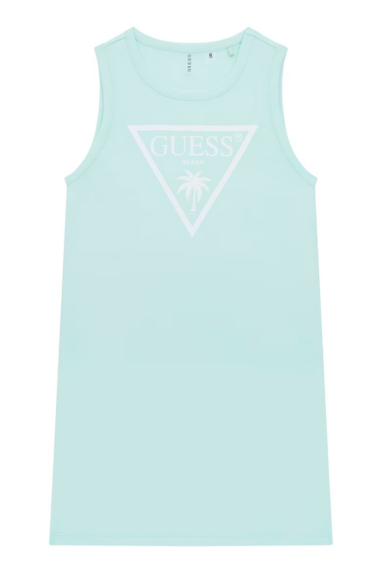 GUESS KIDS Рокля с лого Ледено синьо