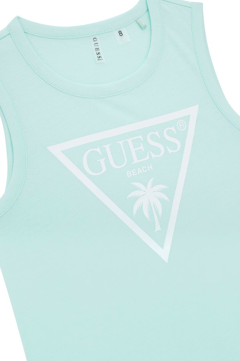 GUESS KIDS Рокля с лого Ледено синьо