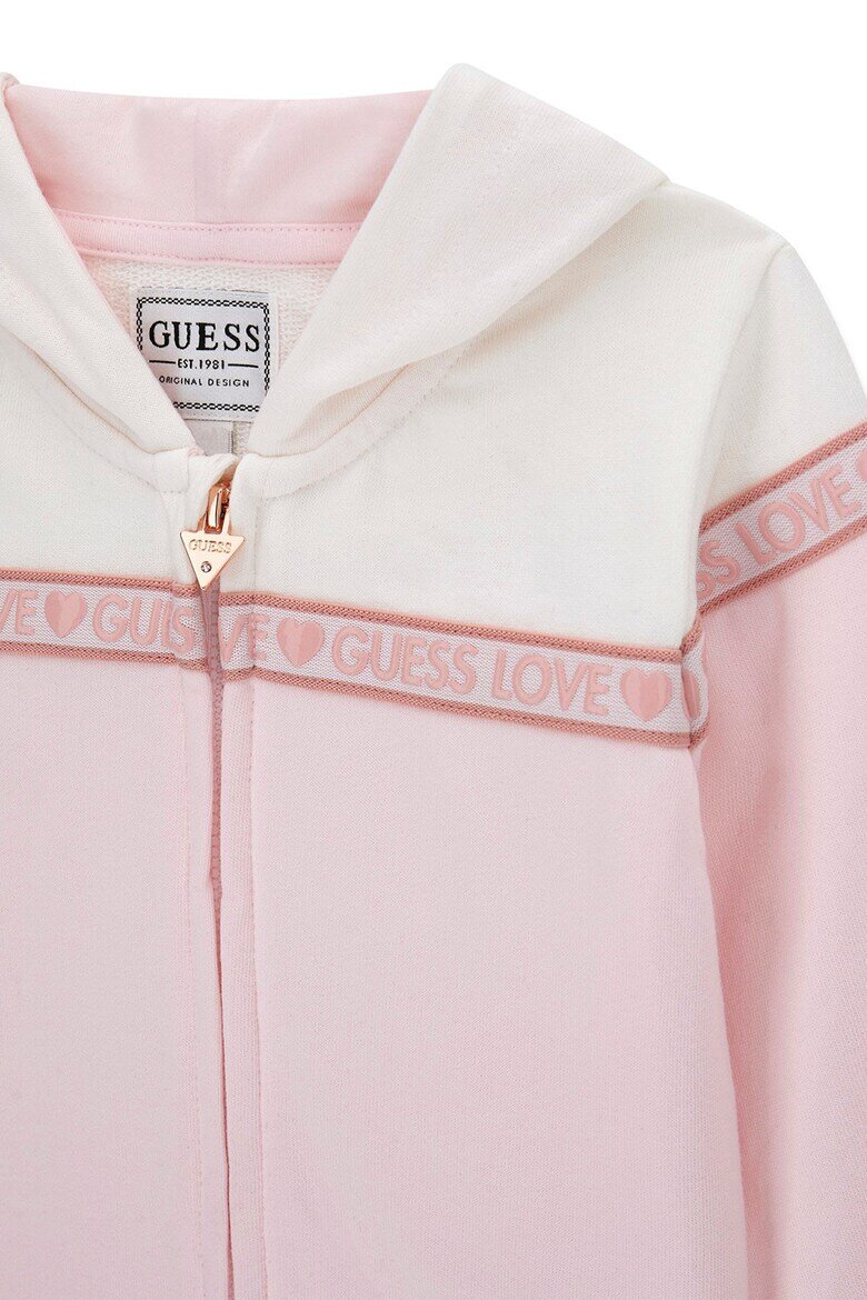 GUESS KIDS Спортен екип с лого Бледо розово