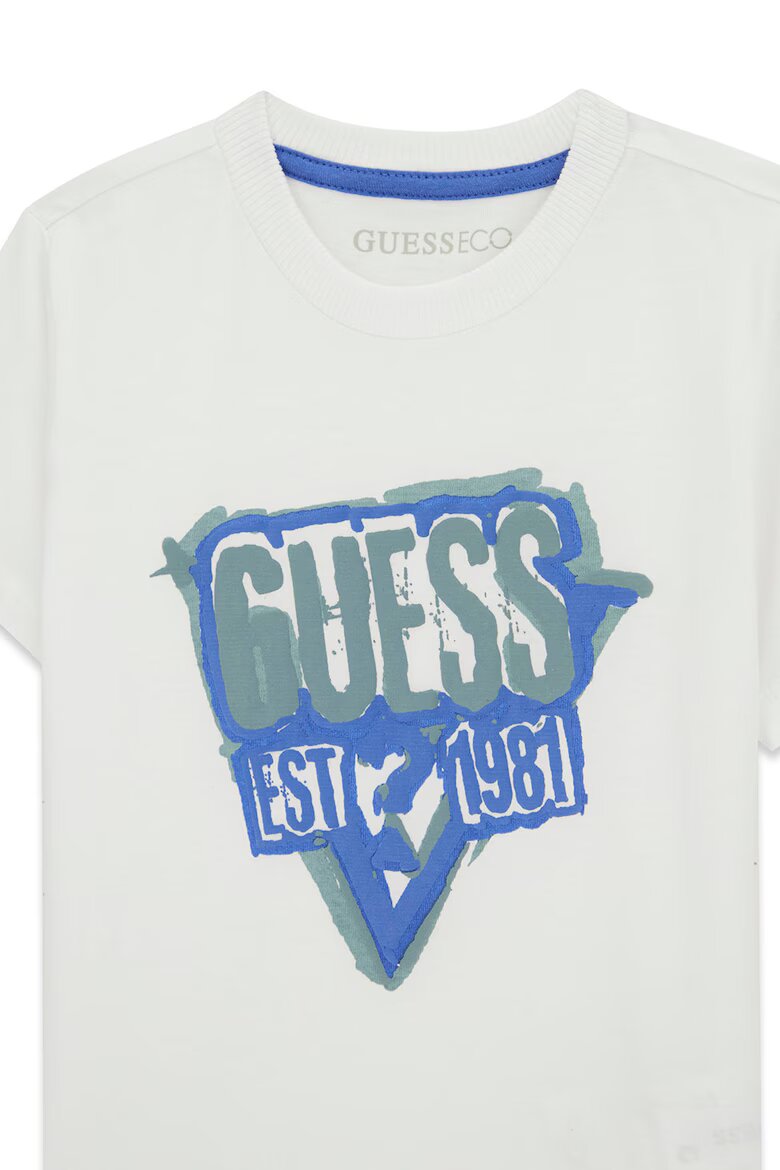 GUESS KIDS Тениска и бермуди Кралско Синьо/Мръснобял