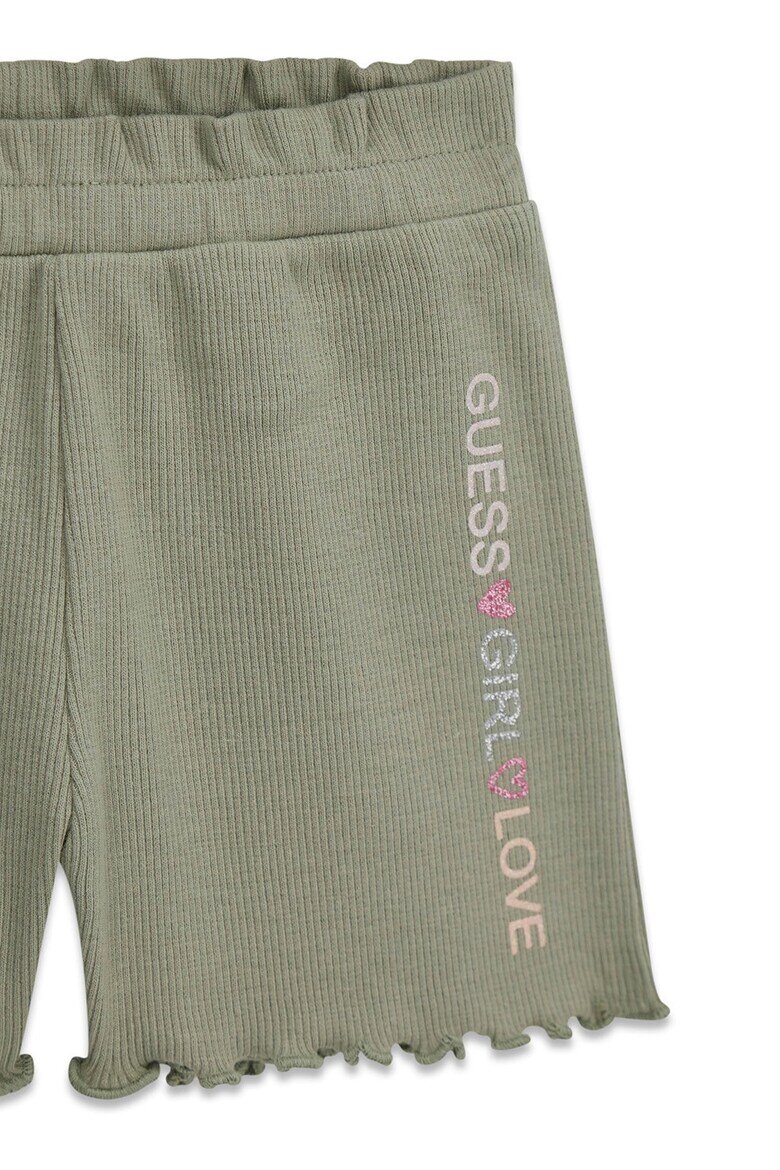GUESS KIDS Тениска и къс панталон Бледозелен