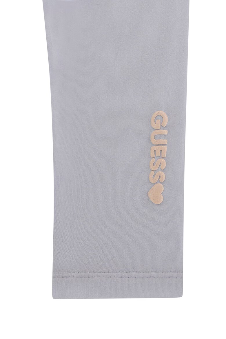 GUESS KIDS Тениска с лого и клин Сиво-бежов