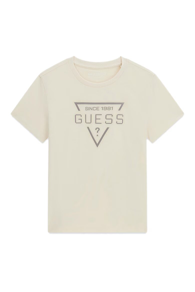 GUESS KIDS Тениска с лого Тъмнобежово