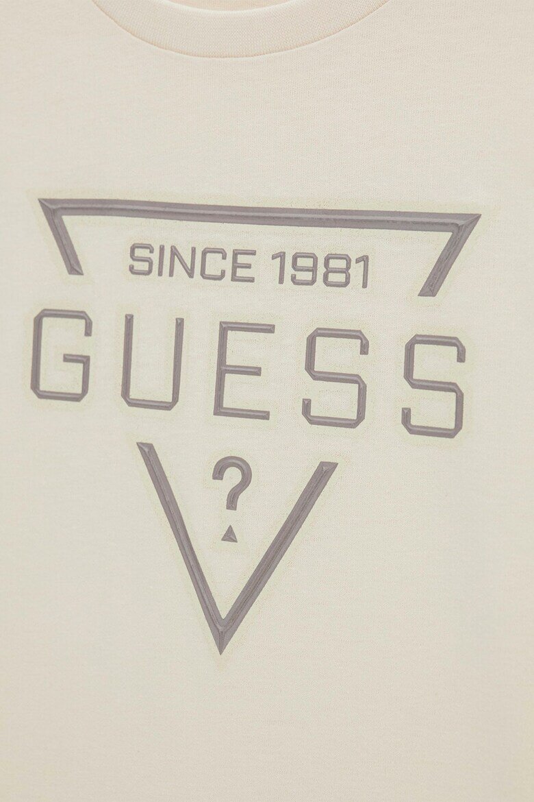 GUESS KIDS Тениска с лого Тъмнобежово