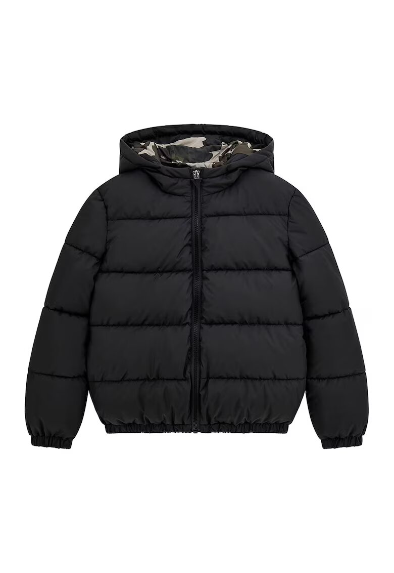 GUESS KIDS Ватирано зимно яке с качулка