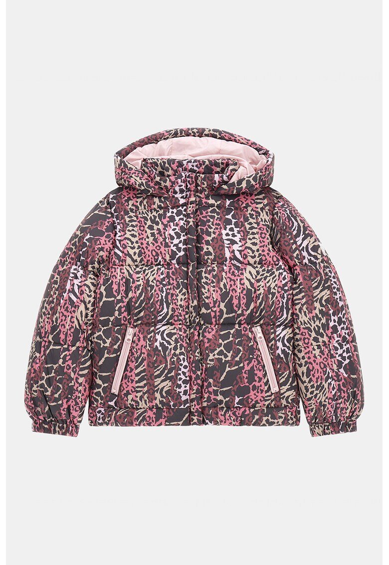GUESS KIDS Ватирано зимно яке с шарка