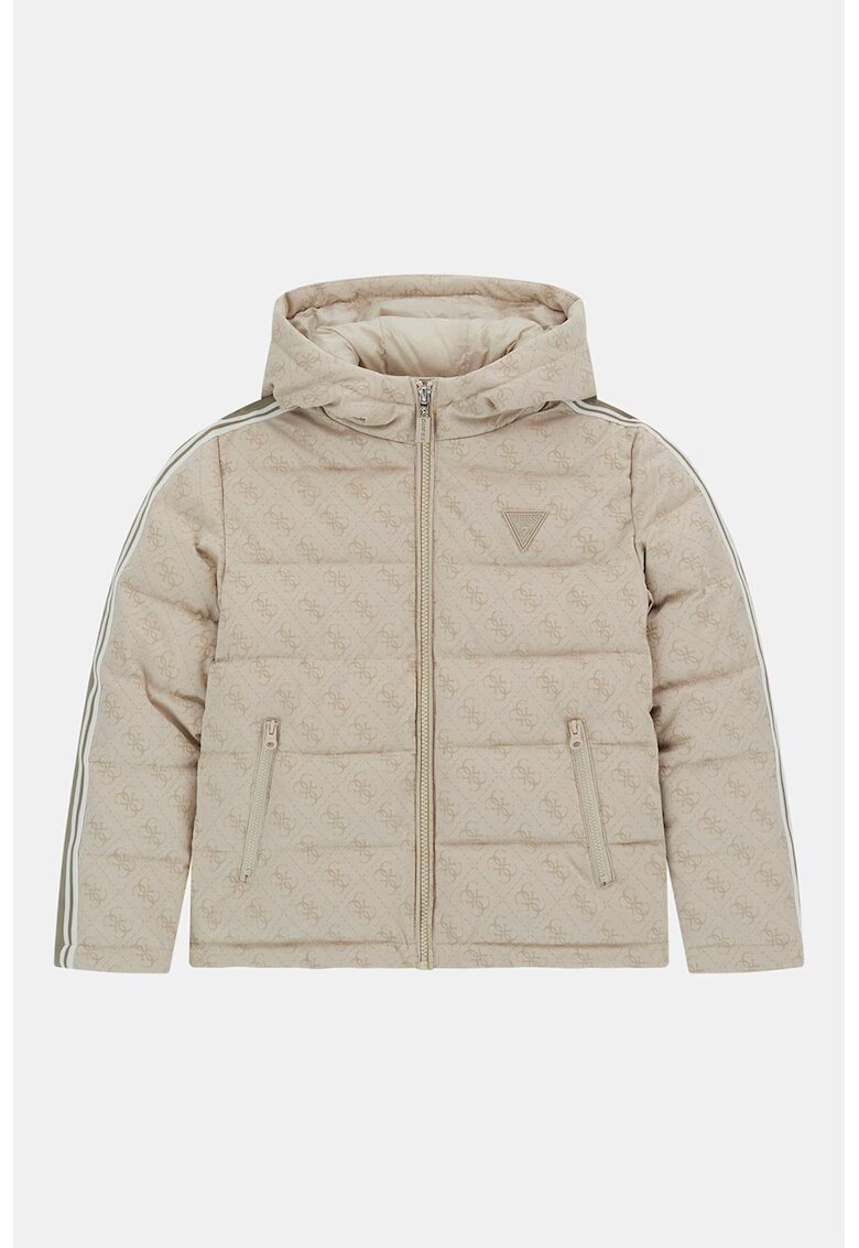 GUESS KIDS Яке с качулка и монограм