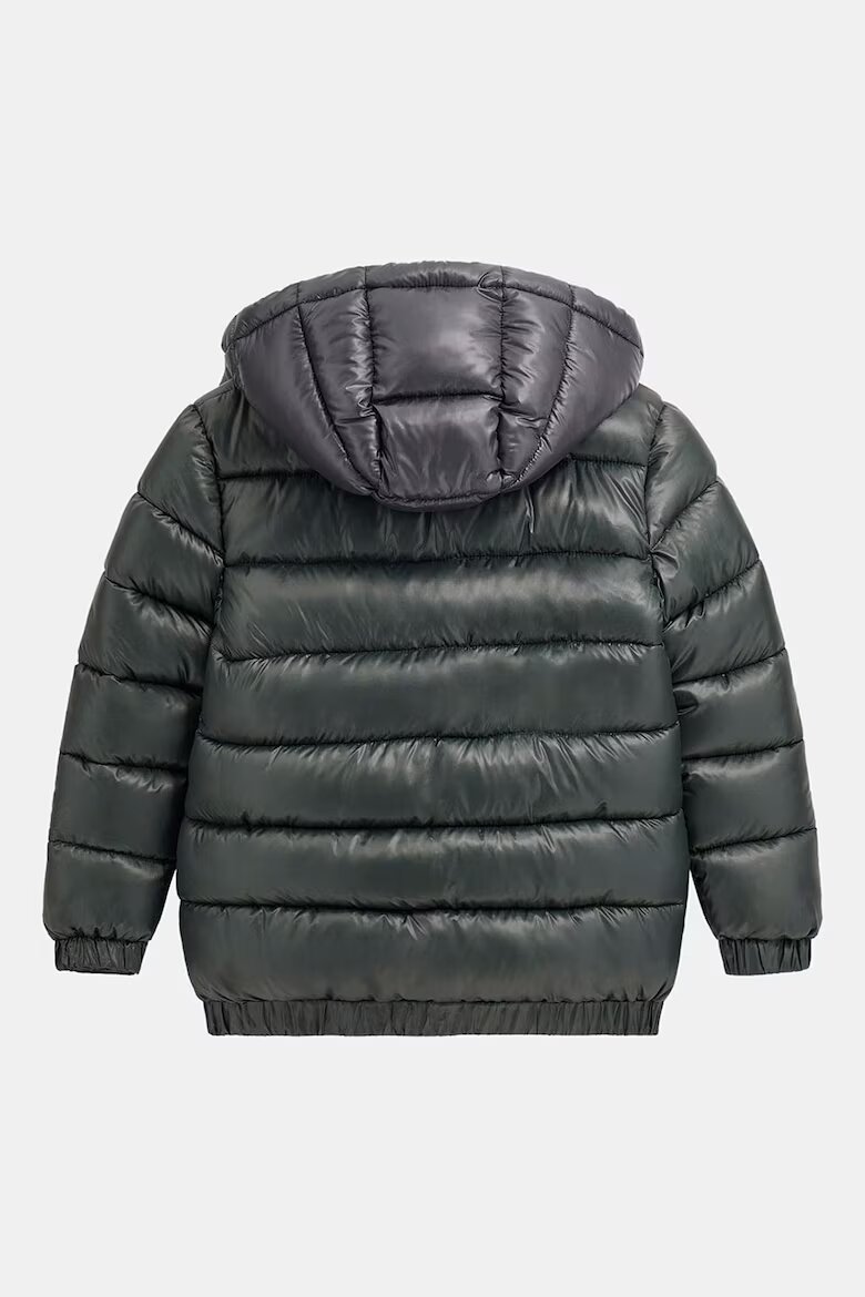 GUESS KIDS Зимно яке с вата Бледозелен/Бял/Светло бежово