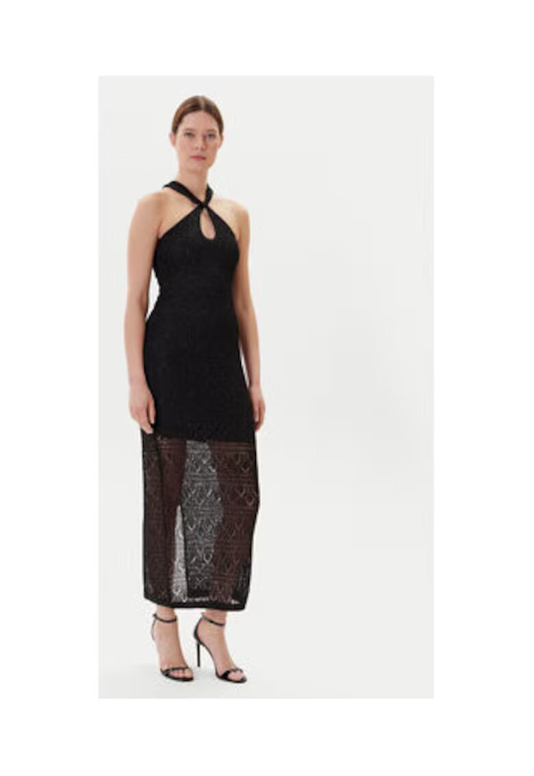 GUESS Knitted Maxi Dress With Twisted Detail
