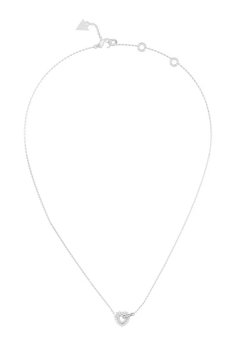 GUESS Колие от неръждаема стомана със сърце