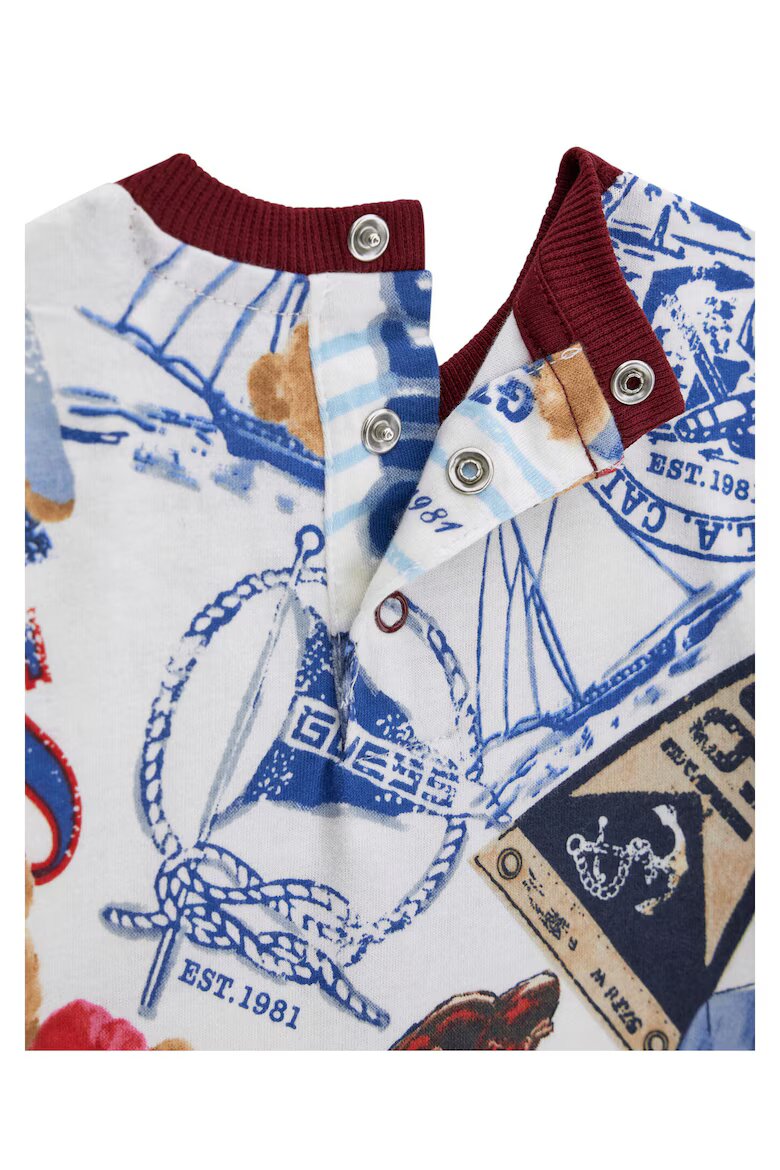 GUESS Комплект тениска+къси панталони за момчета памук Bordeaux