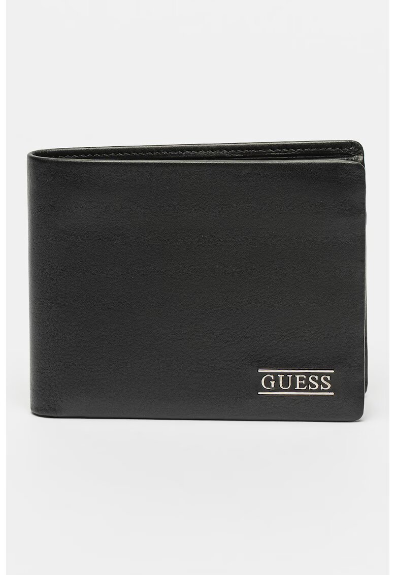GUESS Кожен портфейл New Boston - Черен