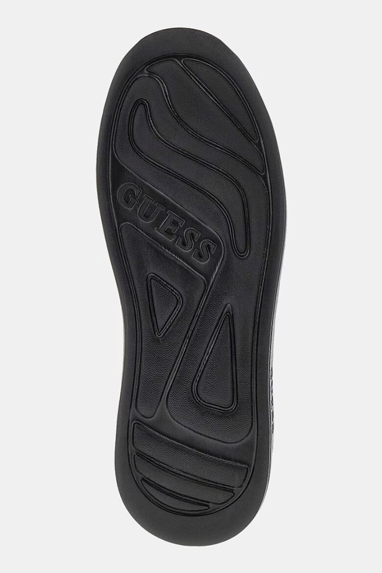GUESS Кожени спортни обувки с пайети Черен
