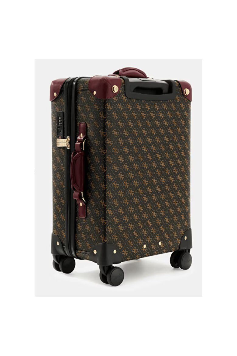 GUESS Куфар Latona 53x32x22см 4 колела полиуретан кафе унисекс