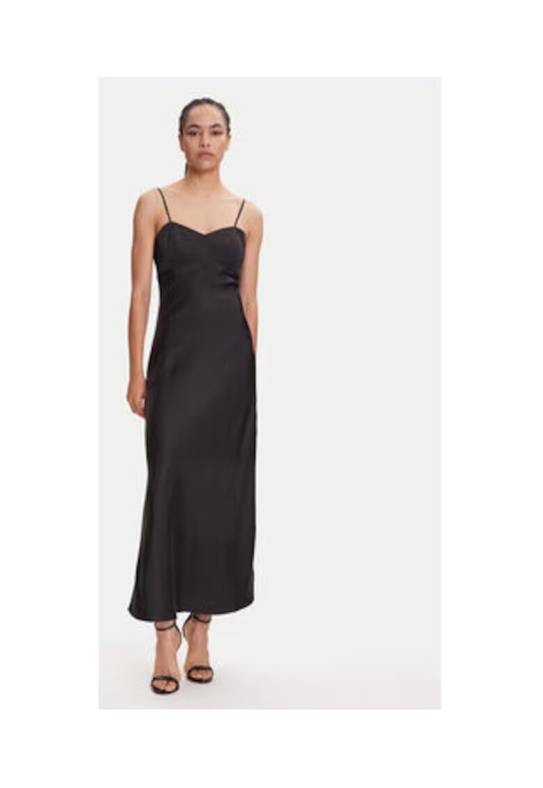 GUESS Long Dress With Sweetheart Neckline