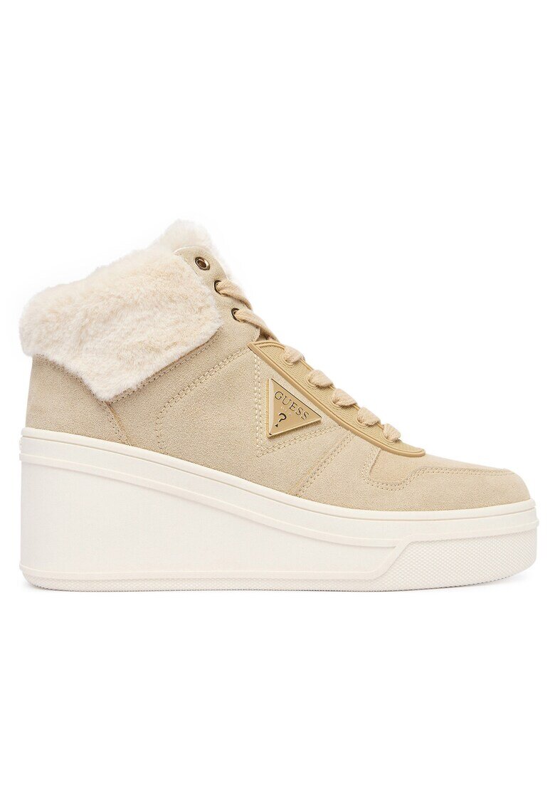 GUESS Маратонки с платформа FLFRFR SUE12 - бежови