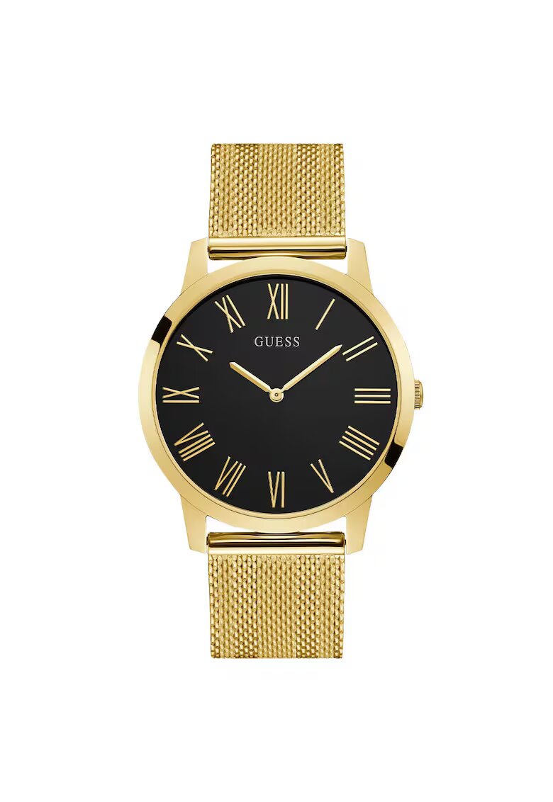 GUESS Мъжки часовник GW0074G3 - 44 мм - кварцов механизъм - златист цвят - стоманена каишка