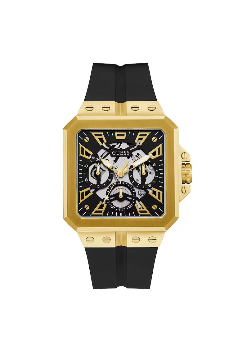 GUESS Мъжки часовник GW0637G2 - златист - силиконов - 42 мм