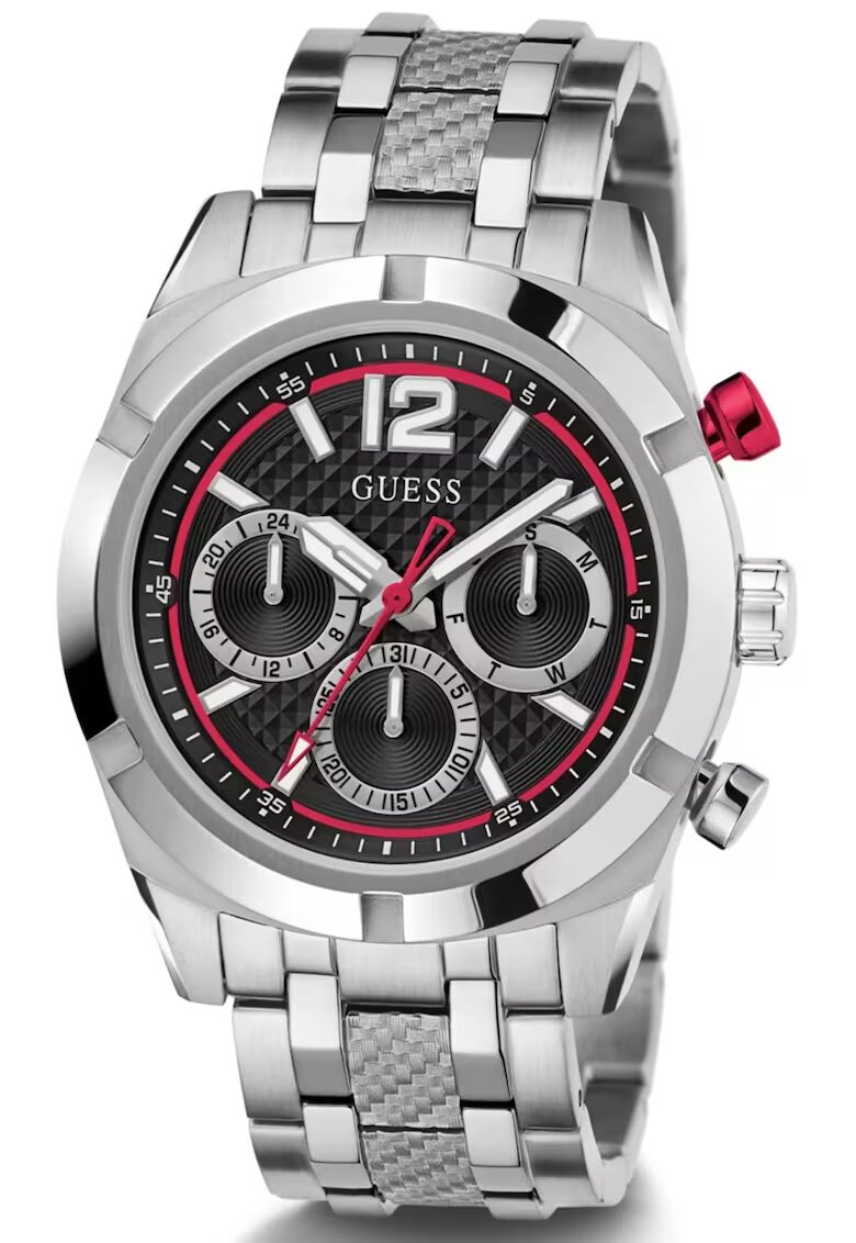 GUESS Мъжки часовник GW0714G1 - 44мм - метална каишка - водоустойчив на 5 ATM - метален цвят