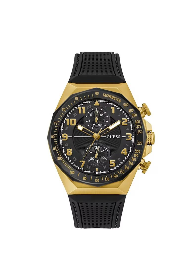 GUESS Мъжки часовник GW0902G1 - 46 мм корпус - силиконова каишка - 5 ATM