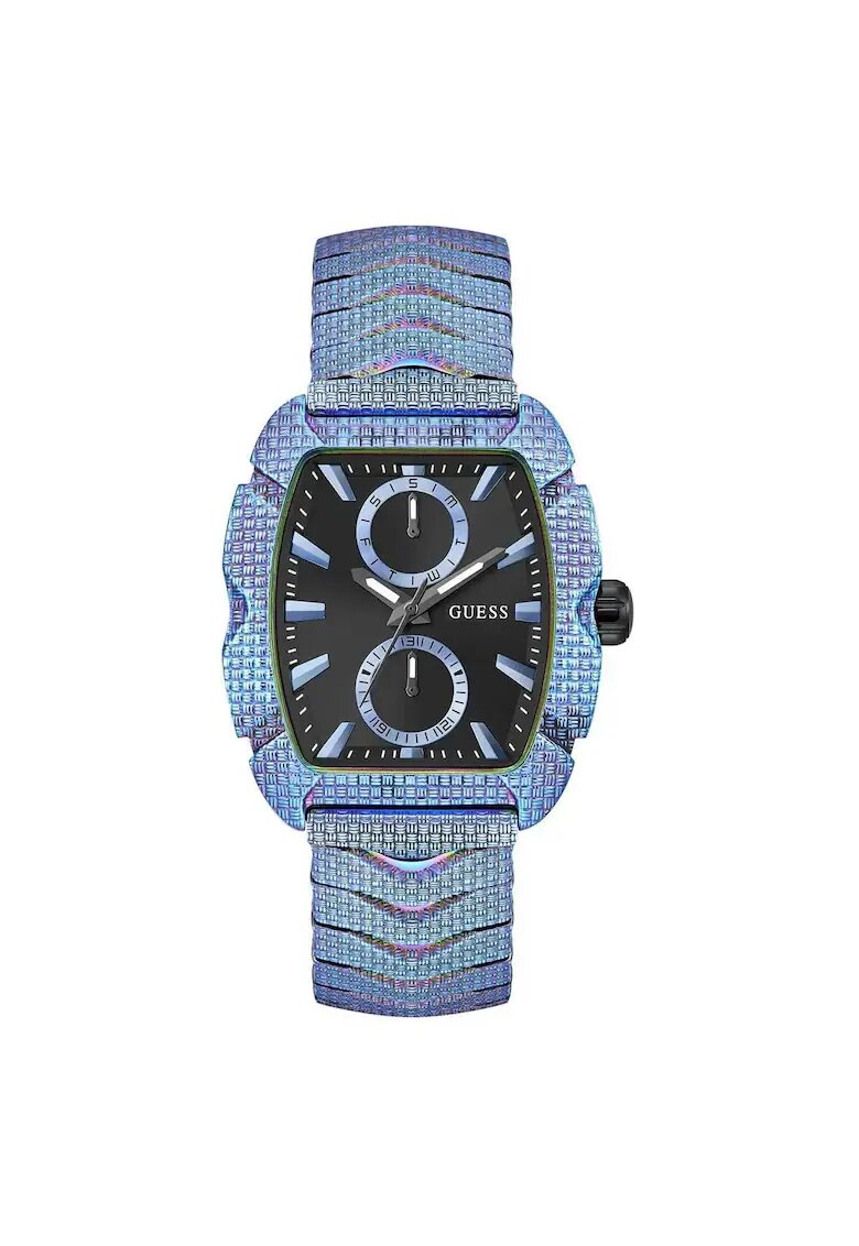 GUESS Мъжки часовник модел GW0885G2 - кварцов механизъм - черна кутия - синя каишка - 39мм - 5ATM