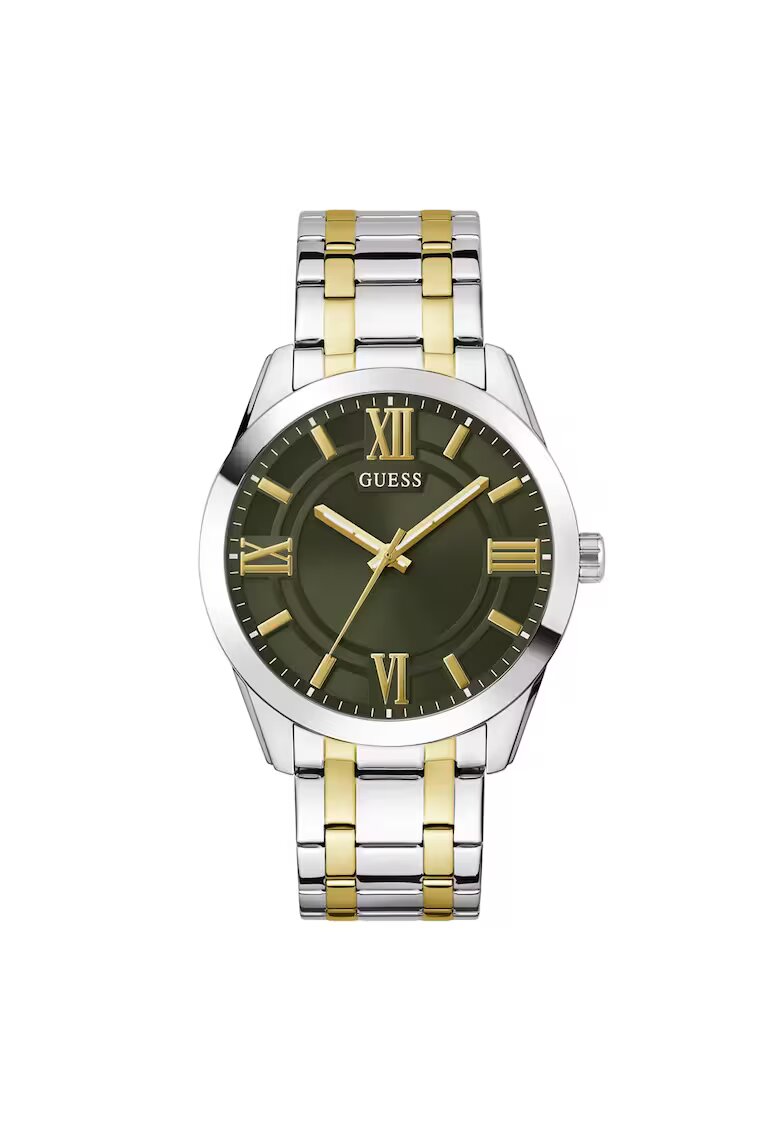 GUESS Мъжки часовник модел GW0893G1 - 44 мм - корпус от стомана - стоманена каишка - металик сив - водоустойчив 5 ATM