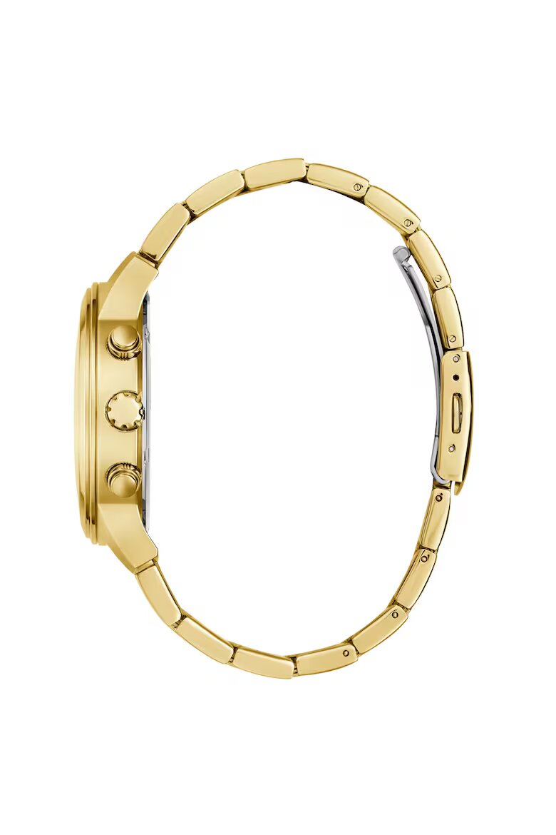 GUESS Мъжки часовник модел GW0917G2 корпус 44мм стоманена каишка златен цвят кварцов механизъм водоустойчивост 5 ATM